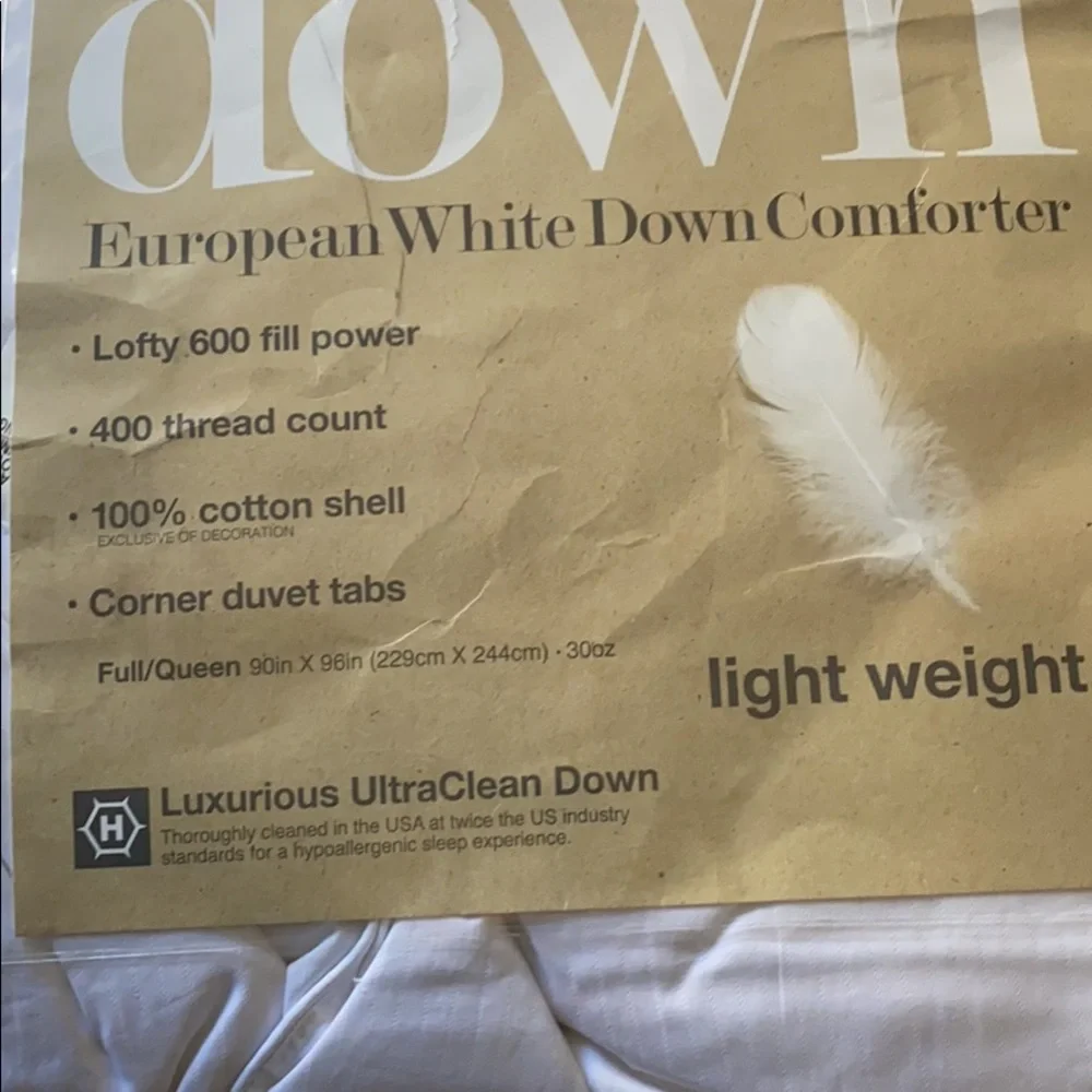 Charter Club  light Weight down comforter